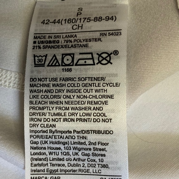 Gap NWOT Gapfit High Rise Blackout Print Watercolor Multi Floral 7/8 Leggings S - Picture 6 of 11